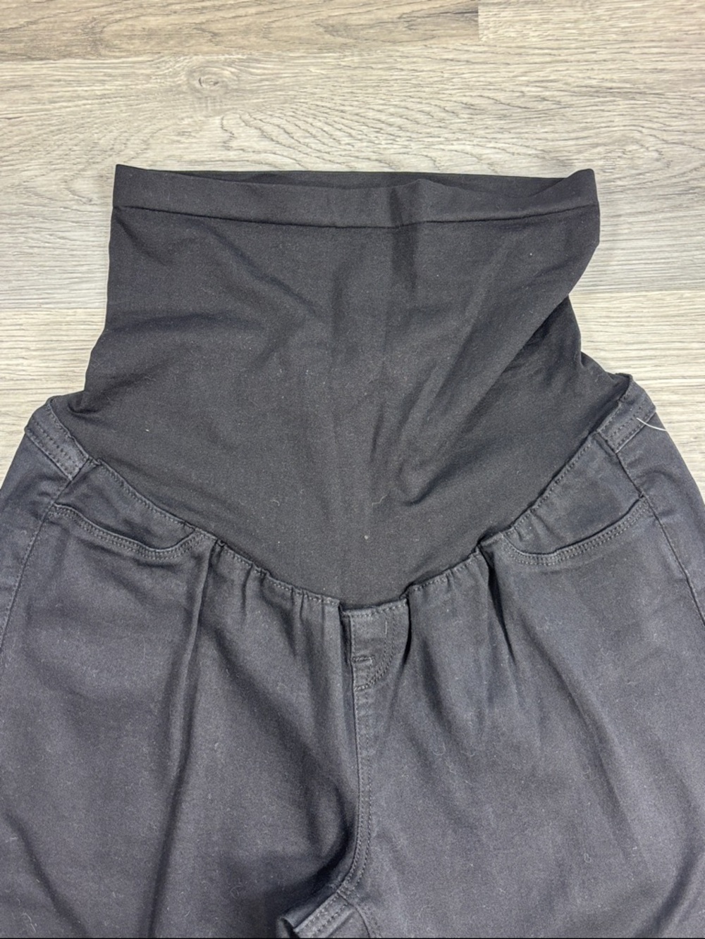 1822 Butter Denim Black Maternity Super Slim Ankle Pants - size 33 NWT - Picture 3 of 8